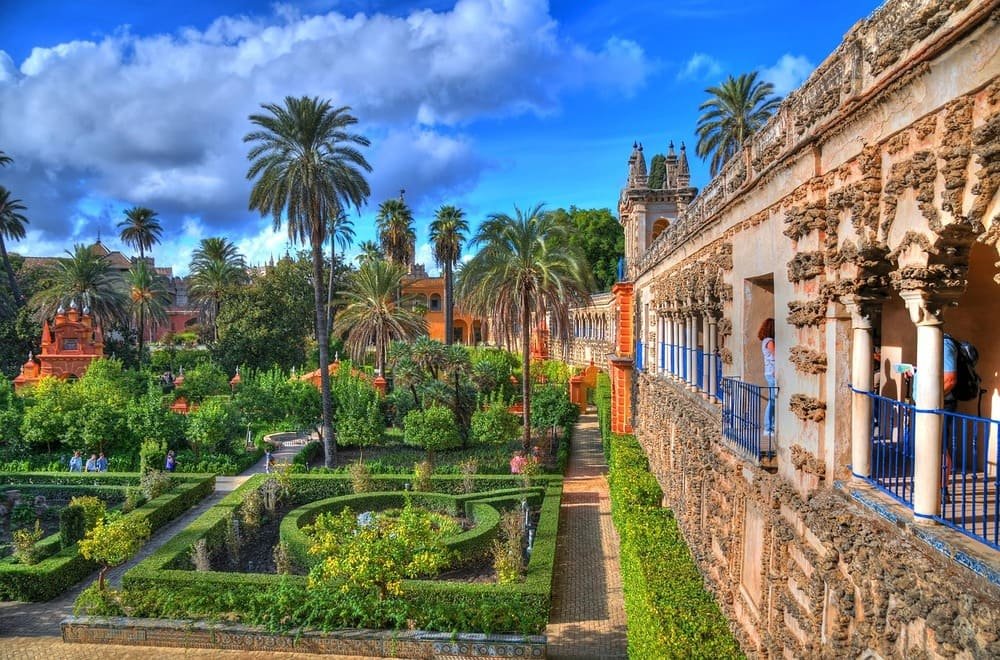 jardines del alcazar de Sevilla