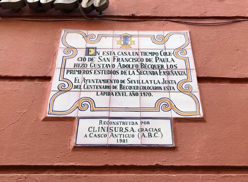 Bécquer en Colegio San Francisco de Paula