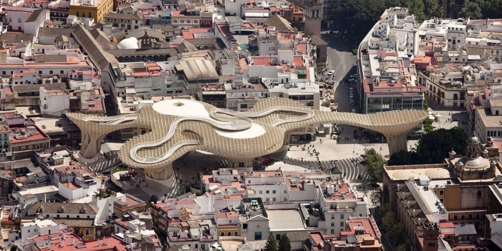 Vista aérea setas de Sevilla